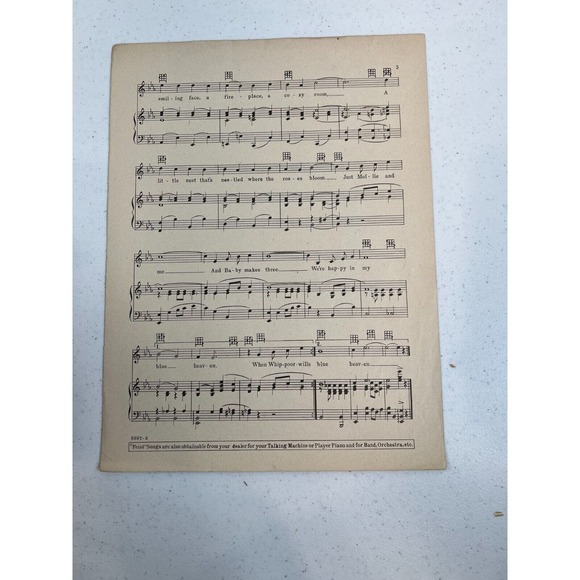 My Blue Heaven Fox-Trot Ballad Ukulele Banjo-Uke By Walter Donaldson Sheet Music - Picture 3 of 4